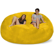 Load image into Gallery viewer, Bean Bag Chair: Giant 8&#39; Memory Foam Furniture Bean Bag - Big Sofa with Soft Micro Fiber