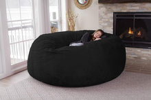 Load image into Gallery viewer, Bean Bag Chair: Giant 8&#39; Memory Foam Furniture Bean Bag - Big Sofa with Soft Micro Fiber