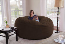 Load image into Gallery viewer, Bean Bag Chair: Giant 8&#39; Memory Foam Furniture Bean Bag - Big Sofa with Soft Micro Fiber