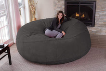 Load image into Gallery viewer, Bean Bag Chair: Giant 8&#39; Memory Foam Furniture Bean Bag - Big Sofa with Soft Micro Fiber