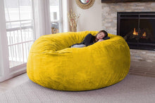 Load image into Gallery viewer, Bean Bag Chair: Giant 8&#39; Memory Foam Furniture Bean Bag - Big Sofa with Soft Micro Fiber