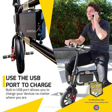 Load image into Gallery viewer, Classic E-Bike - Folding Electric Bicycle with 10 Mile Range, Collapsible Frame, and Handlebar Display
