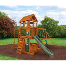 Load image into Gallery viewer, Multifunctional children&#39;s combination wooden swing Set