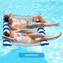 Load image into Gallery viewer, 4-in-1 Multi-Purpose Inflatable 1-2 Person Pool Float