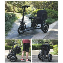Load image into Gallery viewer, Aluminum Alloy Folding Electric Tricycle 8inch and 10inch Elderly Electric