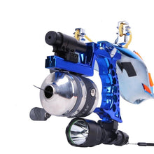 Load image into Gallery viewer, SharpSling™ Bowfishing Slingshot - High Velocity Slingshot w Dart, Reel, Laser &amp; Flashlight